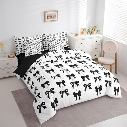 Pink Bow Bedding Set for Girls and Kids