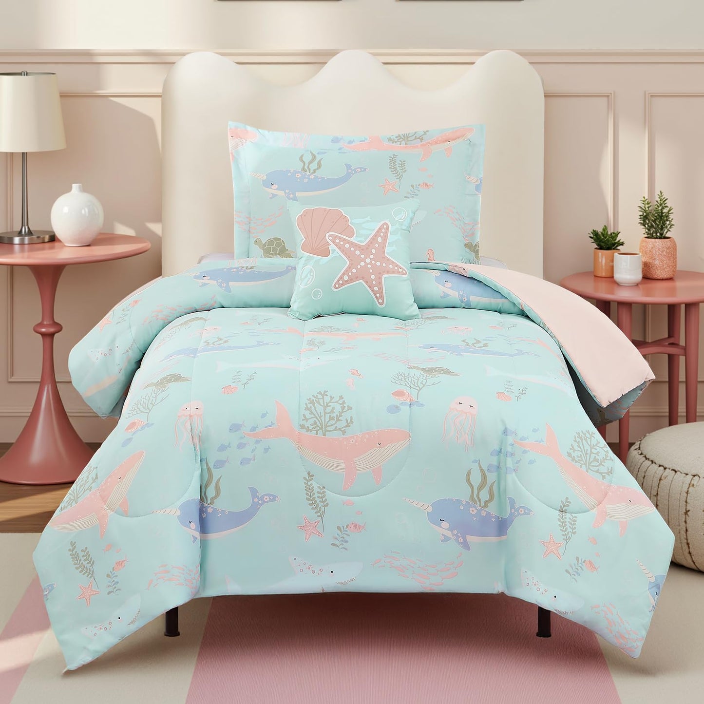 Glow-in-the-Dark Space Comforter Bedding Set