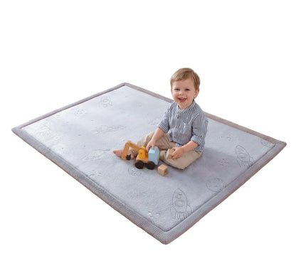 Coral Velvet Baby Play Mat for Safe Crawling and Play