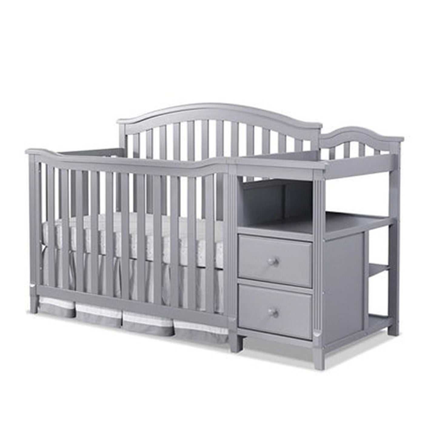 Convertible Crib with Changing Table Storage