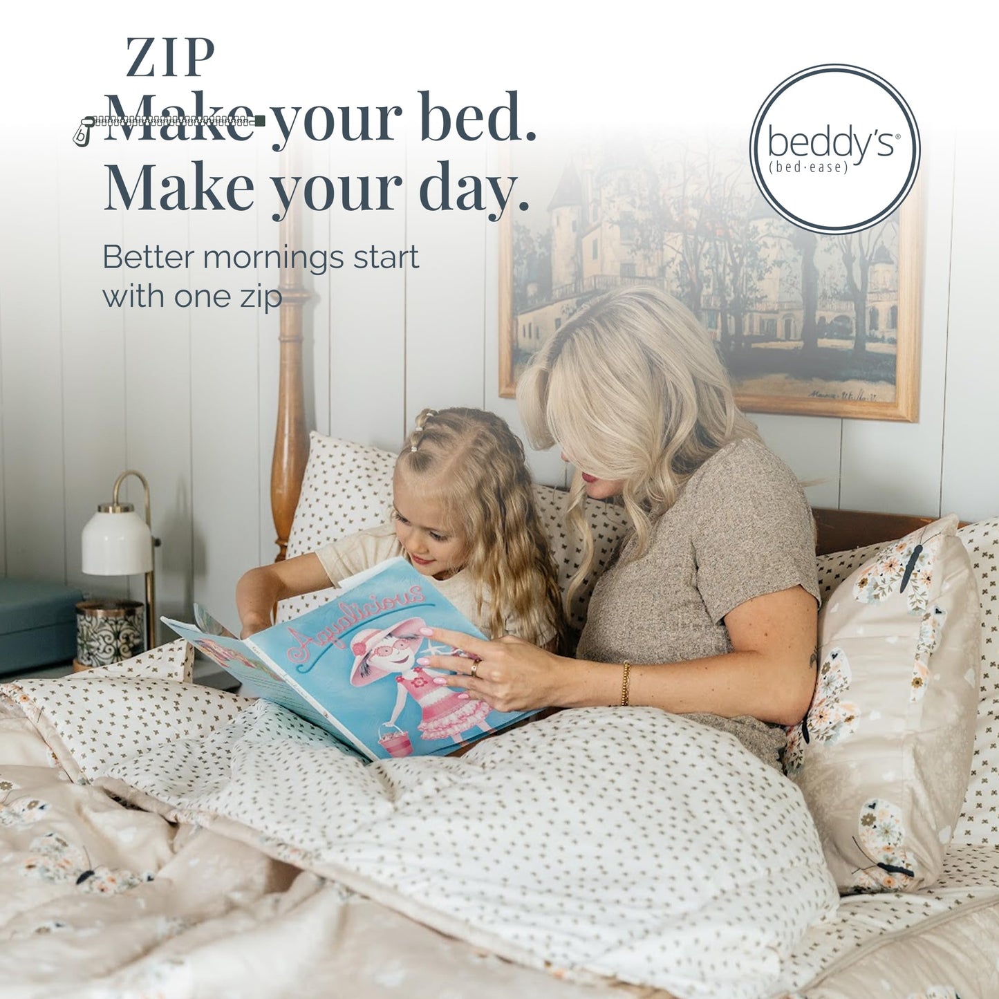 Kids Zipper Bedding Set with Comforter & Pillowcase