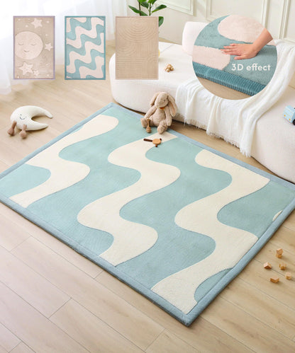 Coral Velvet Baby Play Mat for Safe Crawling and Play