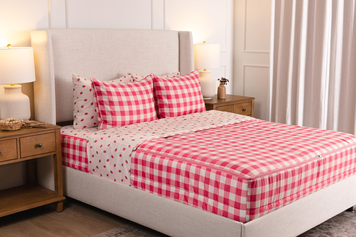 Kids Zipper Bedding Set with Comforter & Pillowcase