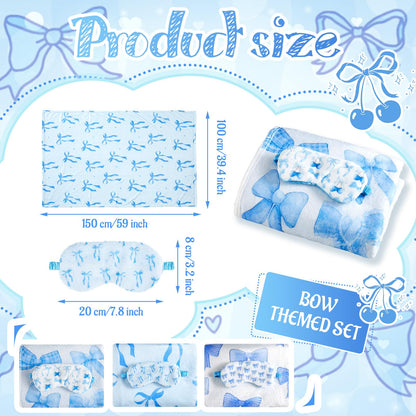 Kids Sleepover Blanket & Eye Mask Party Set