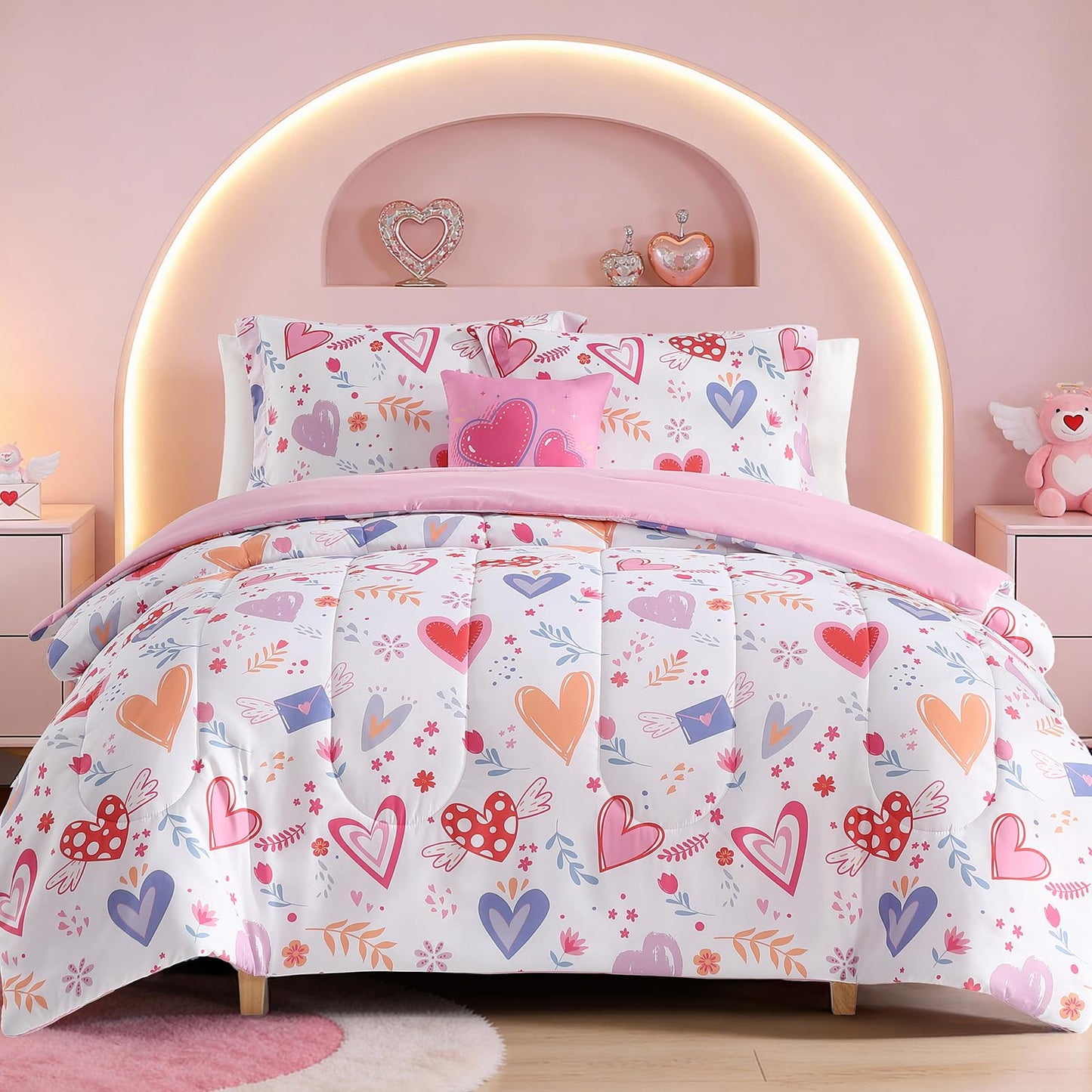 Glow-in-the-Dark Space Comforter Bedding Set