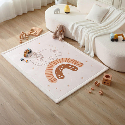 Coral Velvet Baby Play Mat for Safe Crawling and Play