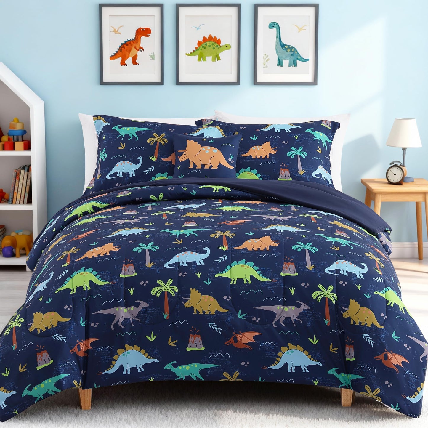 Glow-in-the-Dark Space Comforter Bedding Set