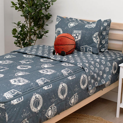 Kids Zipper Bedding Set with Comforter & Pillowcase
