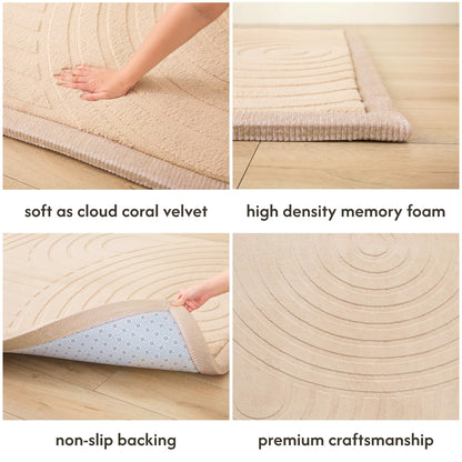 Coral Velvet Baby Play Mat for Safe Crawling and Play