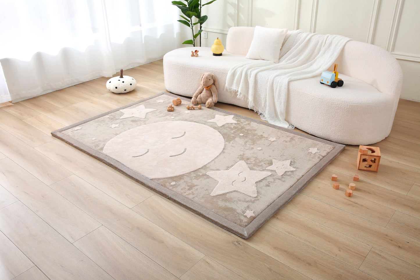 Coral Velvet Baby Play Mat for Safe Crawling and Play
