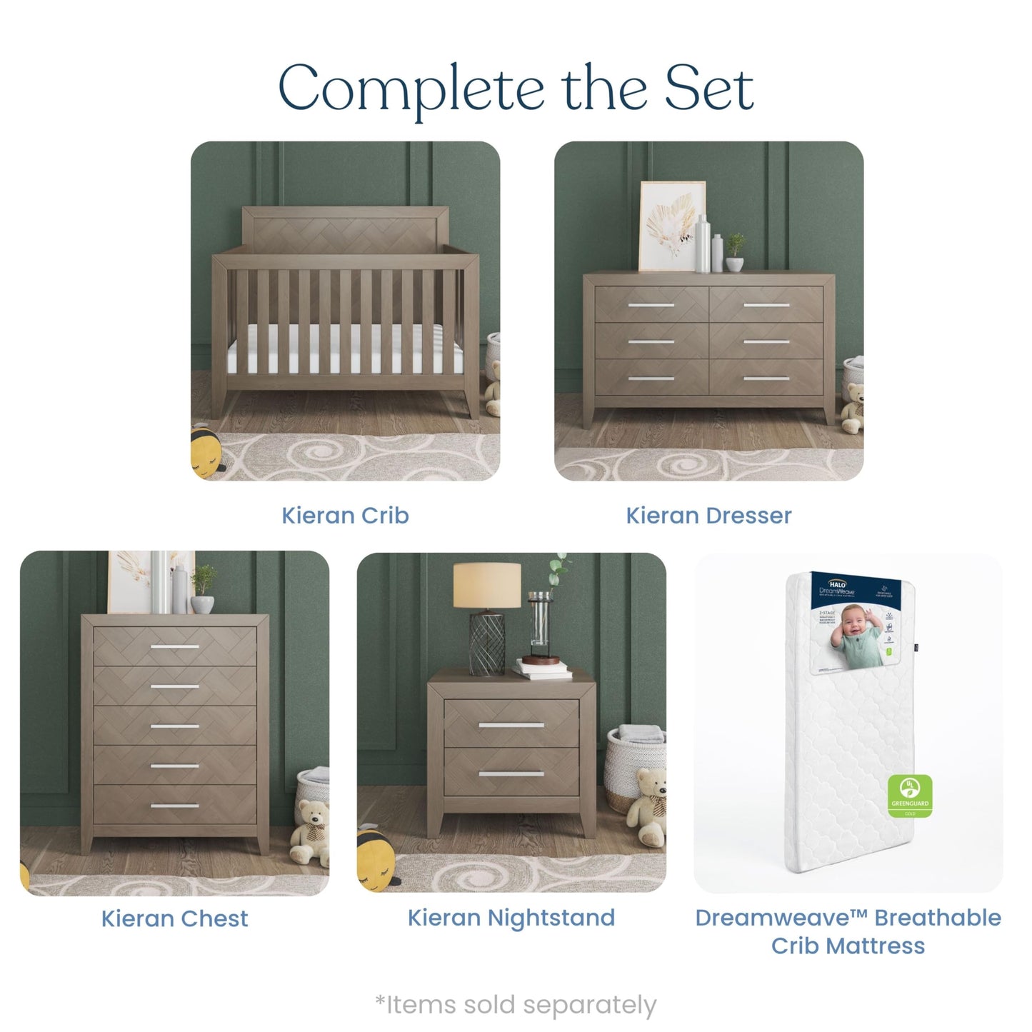 Child Craft Kieran 4-in-1 Convertible Baby Crib