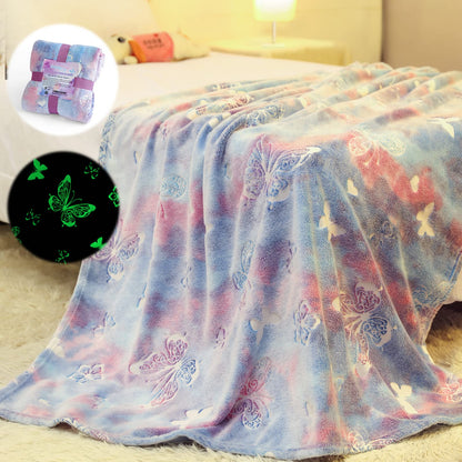 Glow-in-the-Dark Butterfly Blanket for Kids