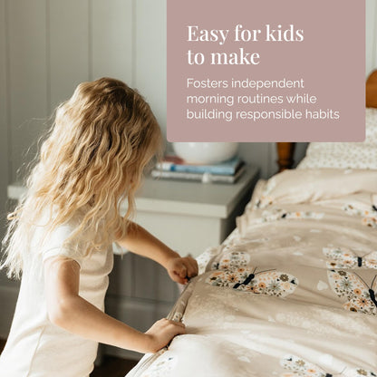 Kids Zipper Bedding Set with Comforter & Pillowcase