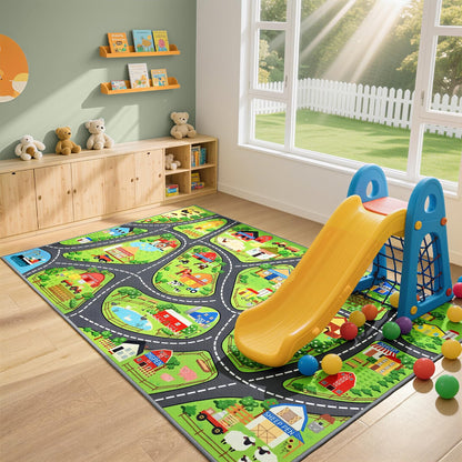 Kids Playroom Area Rug for Bedroom & Nursery