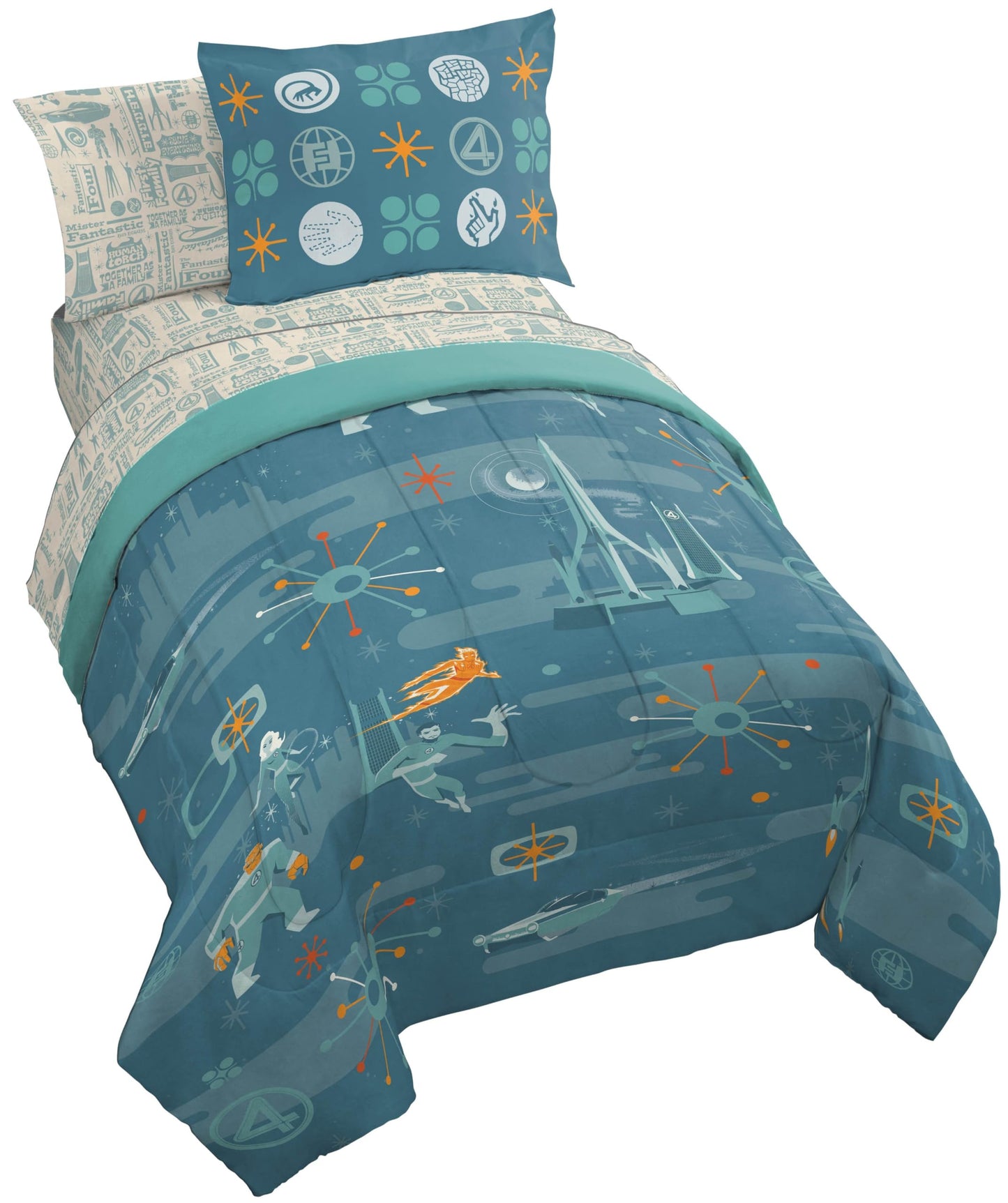 Kids Comforter Set with Sheets & Pillow Covers