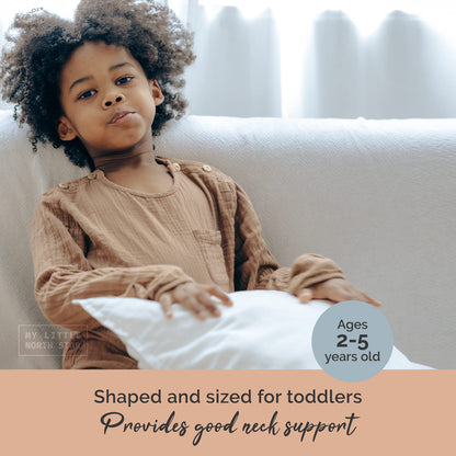 Toddler Pillow with Soft Washable Pillowcase