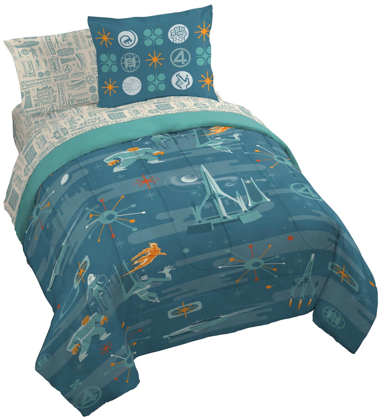 Kids Comforter Set with Sheets & Pillow Covers