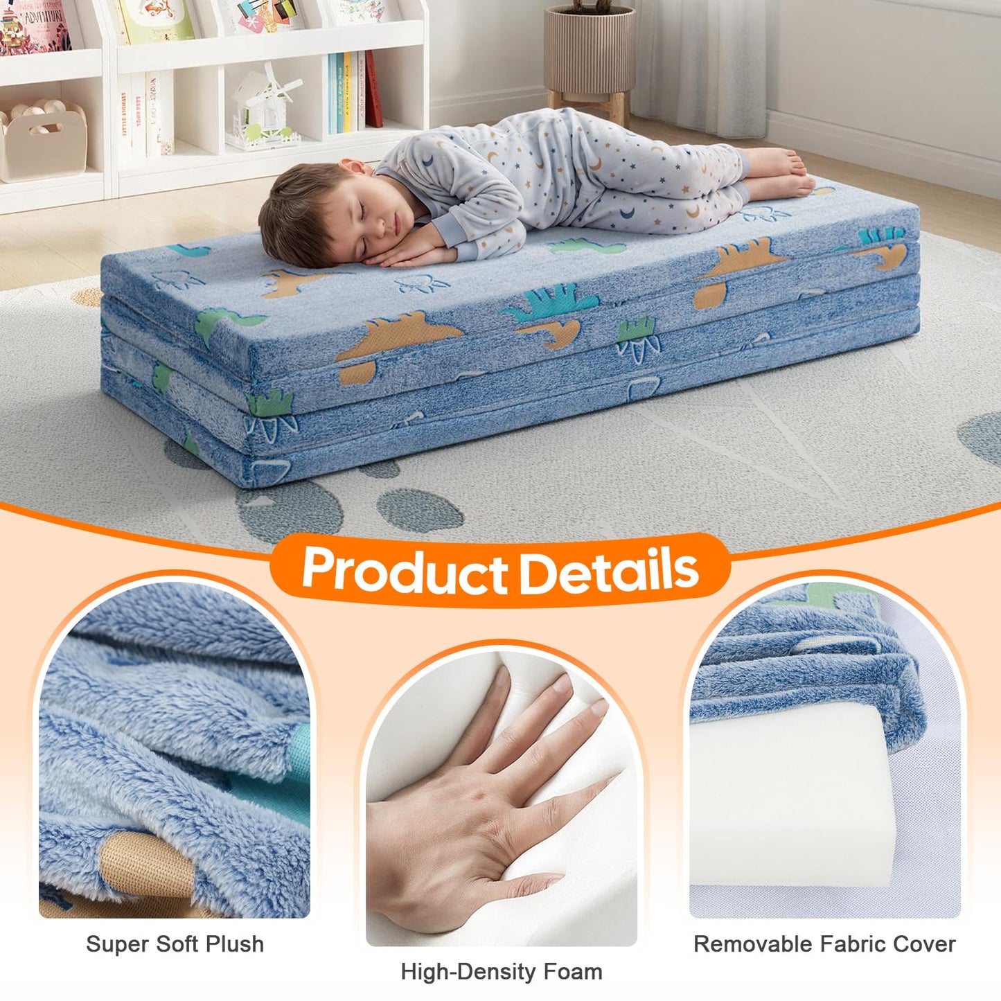 Foldable Foam Play Mat for Kids Sleeping and Play
