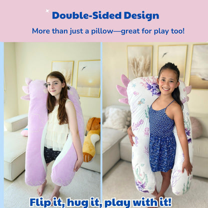 LUNAMIRA Kids Body Pillow for Children