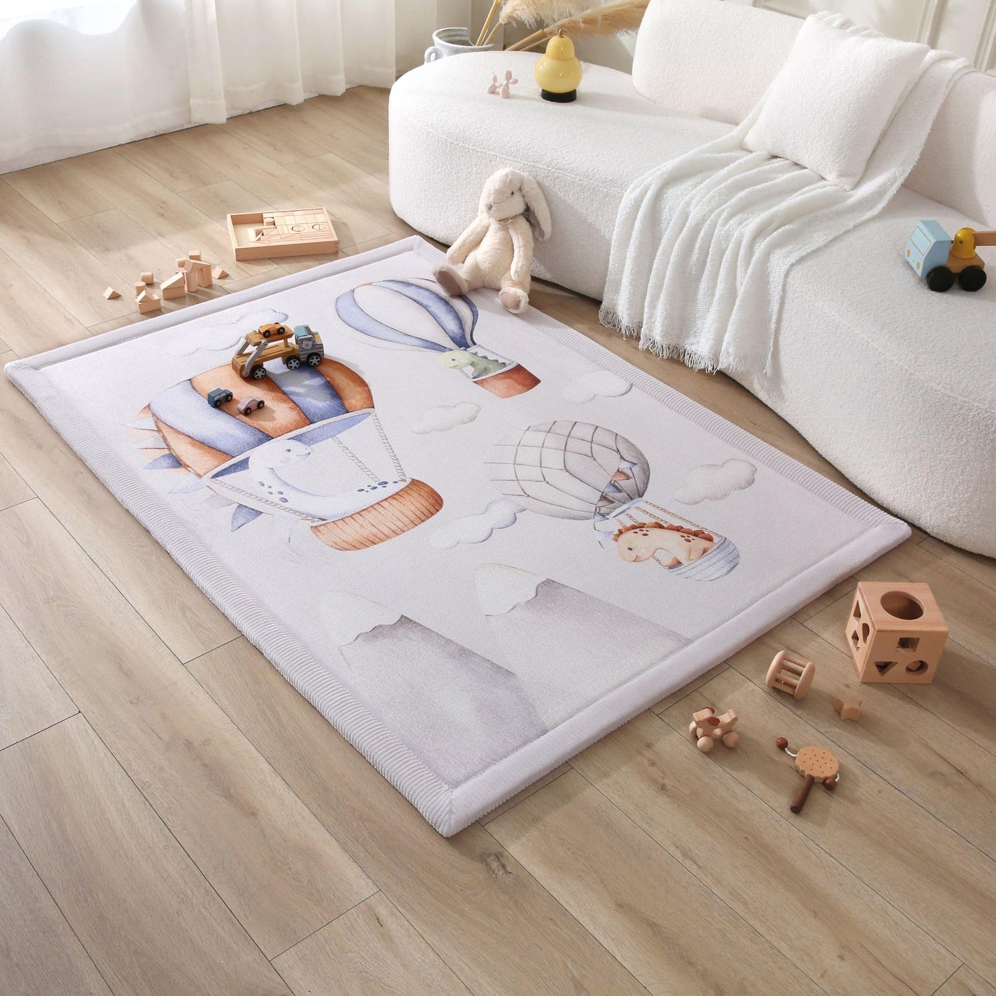 Coral Velvet Baby Play Mat for Safe Crawling and Play