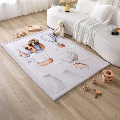 Coral Velvet Baby Play Mat for Safe Crawling and Play