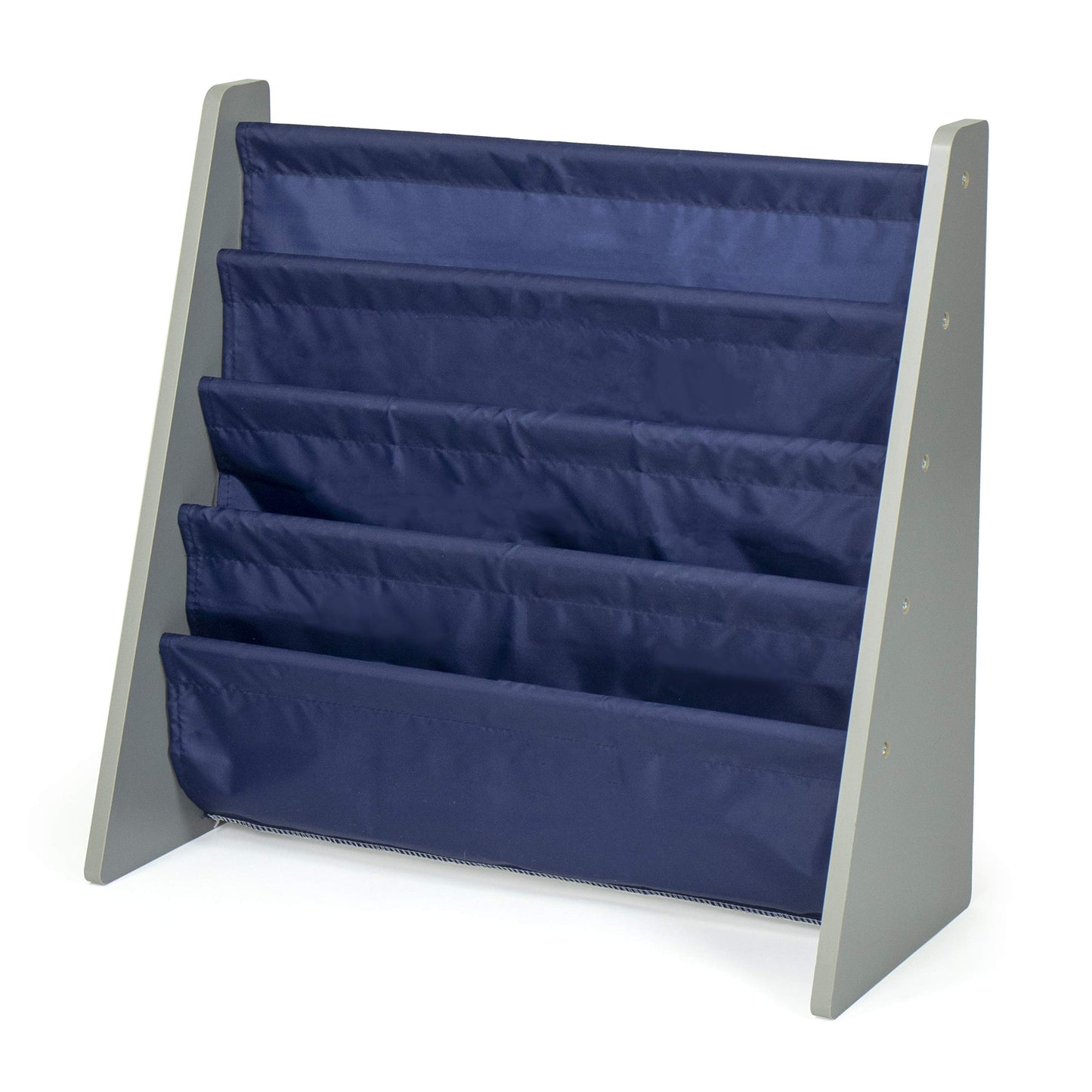 4-Tier Kids Bookshelf with Deep Sling Pockets