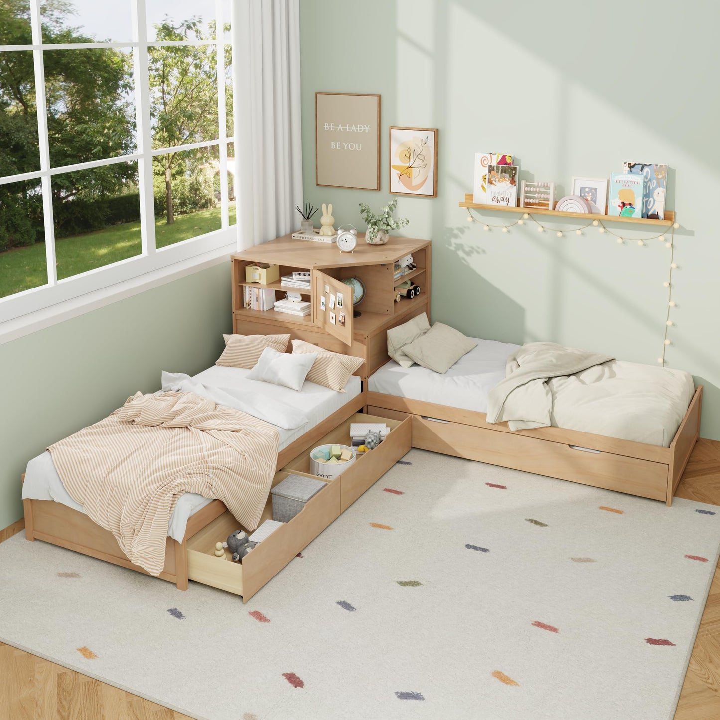 Platform Bed with Hydraulic Storage and USB Ports