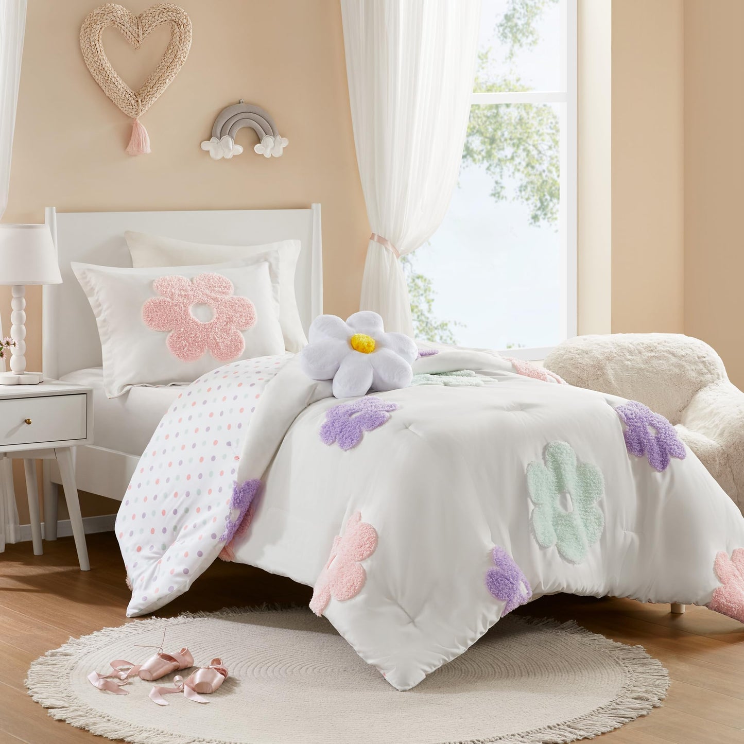 Girls Twin Duvet Cover & Comforter Set