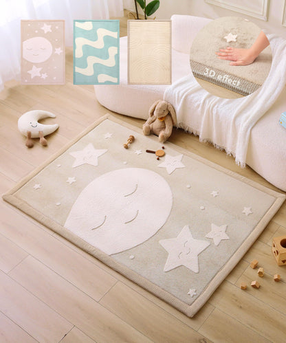 Coral Velvet Baby Play Mat for Safe Crawling and Play
