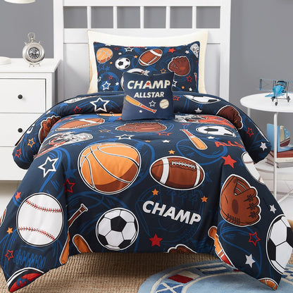 Glow-in-the-Dark Space Comforter Bedding Set
