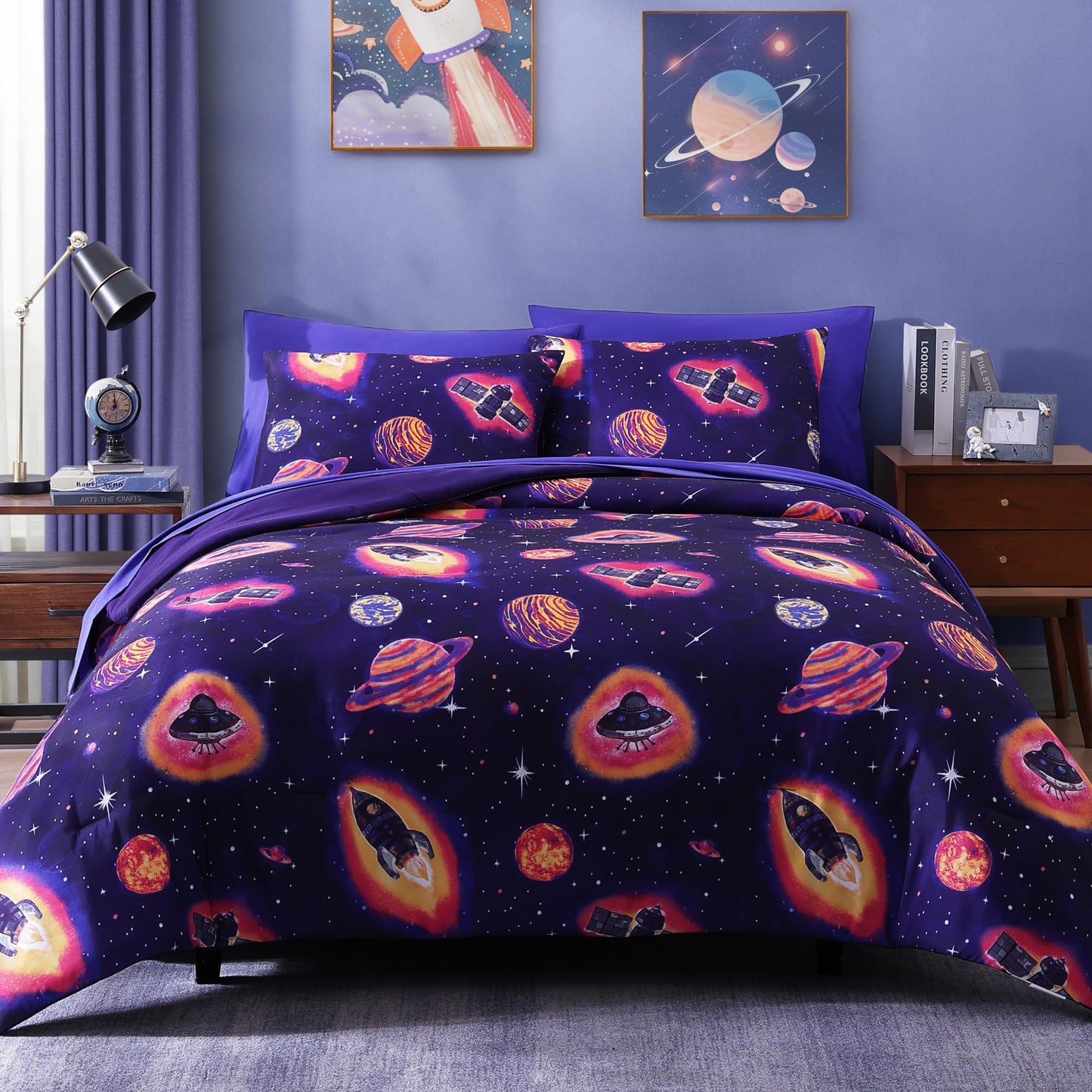 Glow-in-the-Dark Comforter Bedding Set