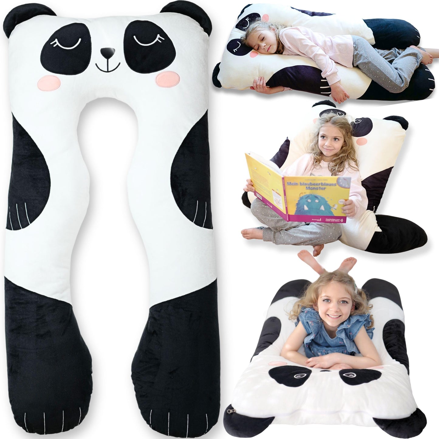 LUNAMIRA Kids Body Pillow for Children