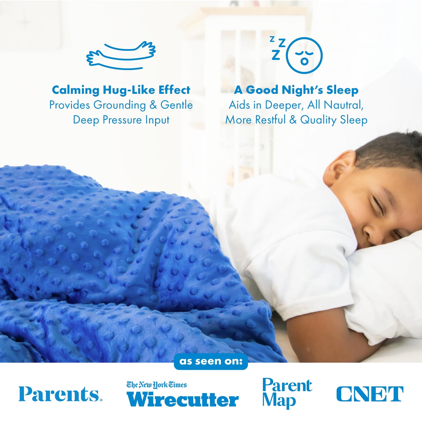 Kids Cooling Weighted Blanket with Minky Cover