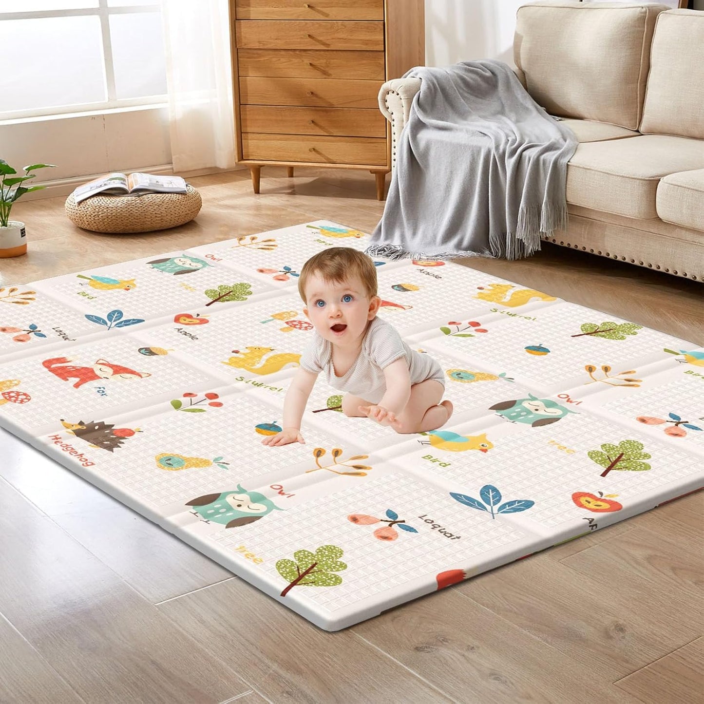 Foldable Foam Play Mat for Babies Toddlers and Kids