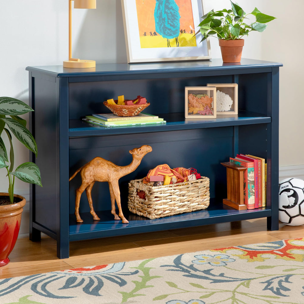 Wooden Kids Bookcase with Toy Storage Shelves