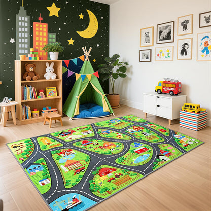 Kids Playroom Area Rug for Bedroom & Nursery