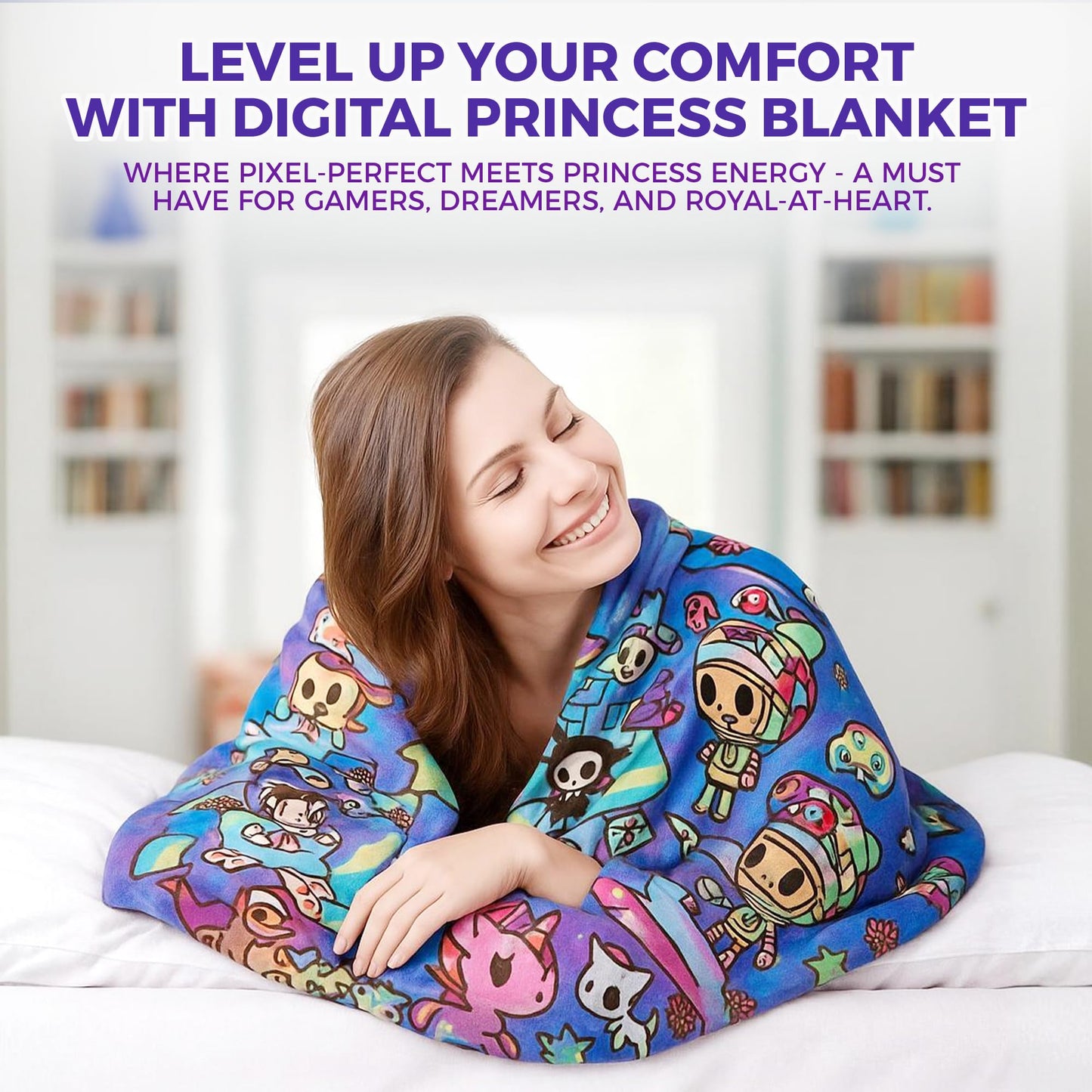 Personalized Unicorn Throw Blanket for Kids