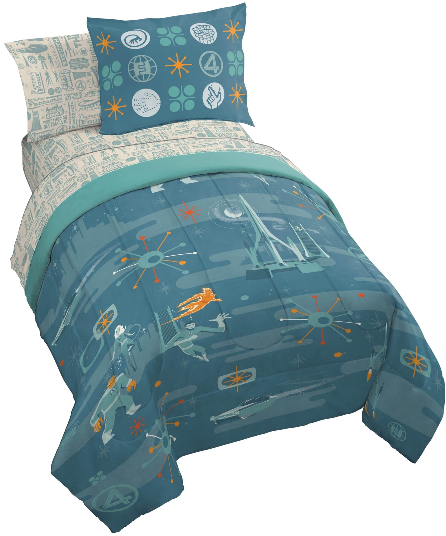 Kids Comforter Set with Sheets & Pillow Covers