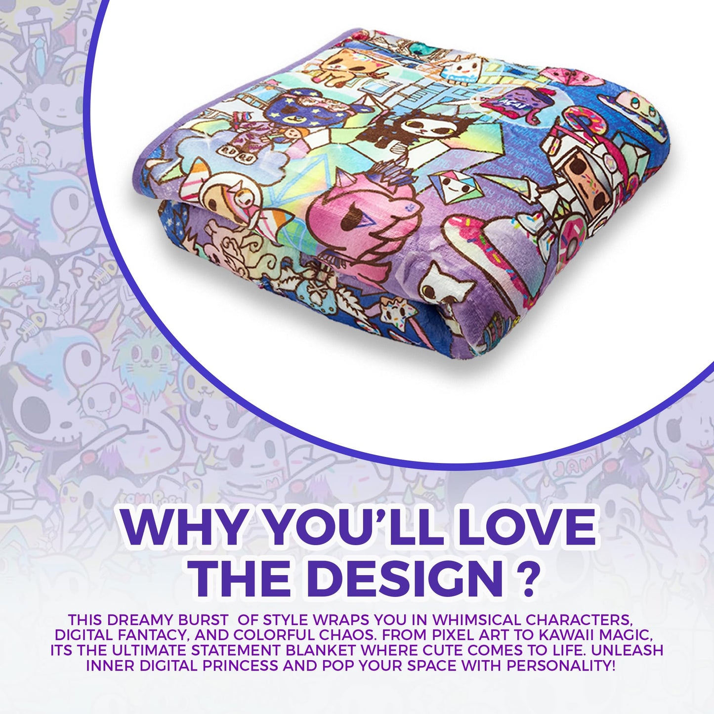 Personalized Unicorn Throw Blanket for Kids