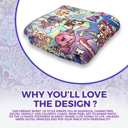 Personalized Unicorn Throw Blanket for Kids