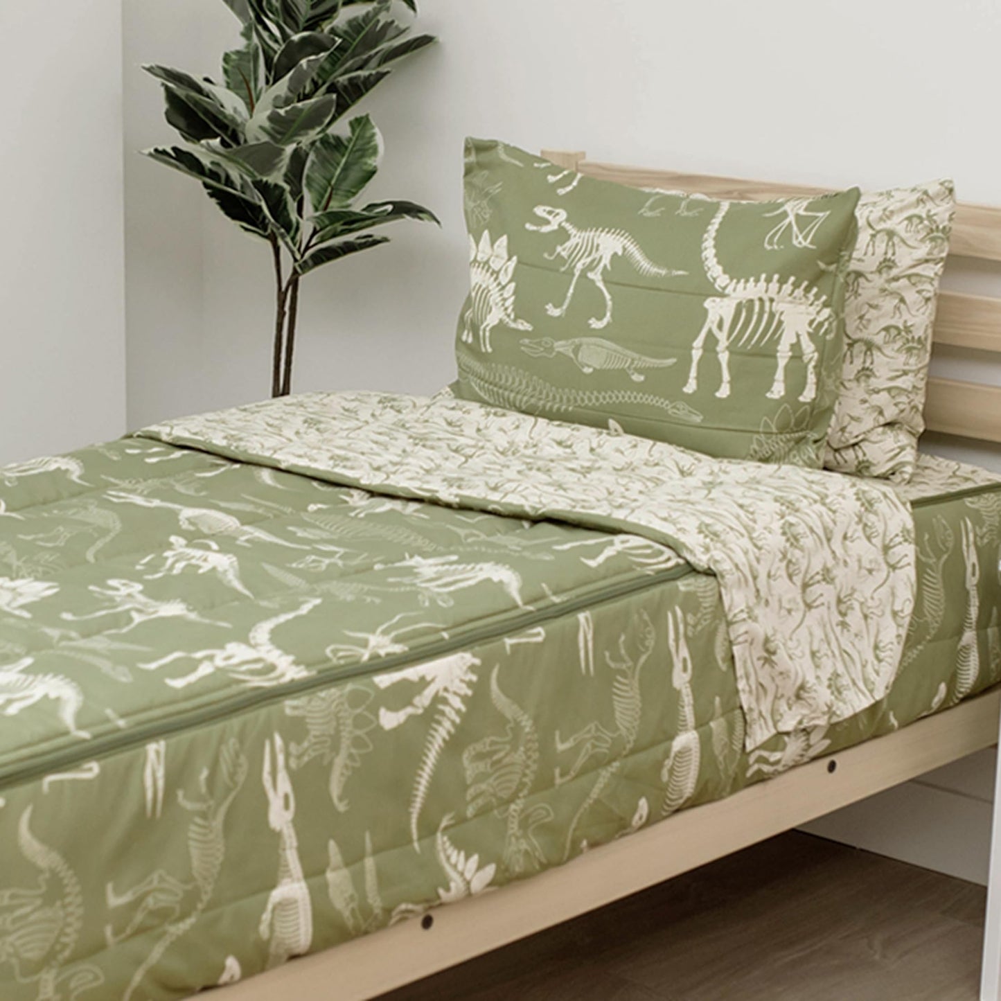 Kids Zipper Bedding Set with Comforter & Pillowcase