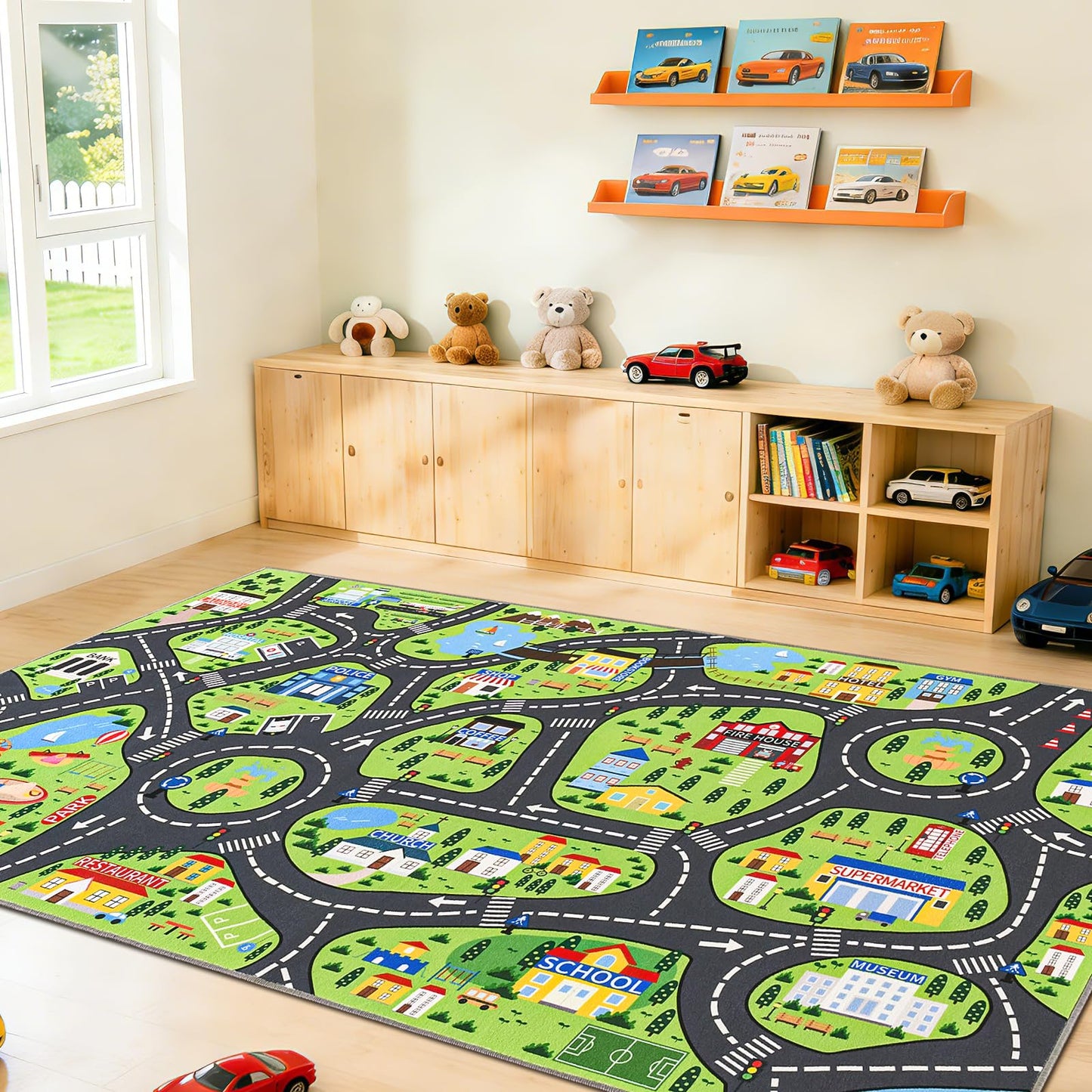 Kids Playroom Area Rug for Bedroom & Nursery