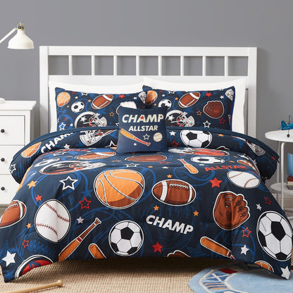 Glow-in-the-Dark Space Comforter Bedding Set