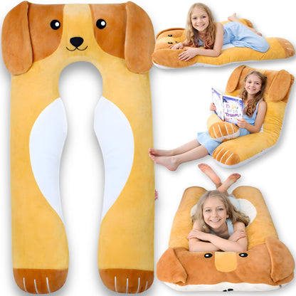 LUNAMIRA Kids Body Pillow for Children