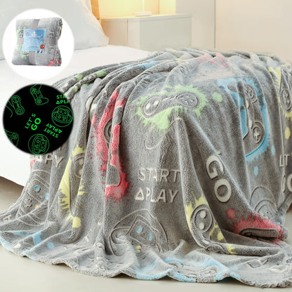 Glow-in-the-Dark Butterfly Blanket for Kids