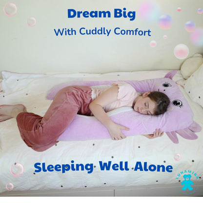 LUNAMIRA Kids Body Pillow for Children