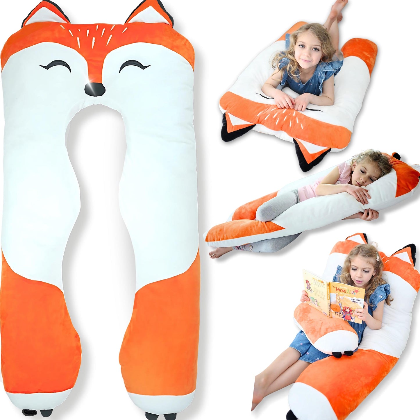 LUNAMIRA Kids Body Pillow for Children