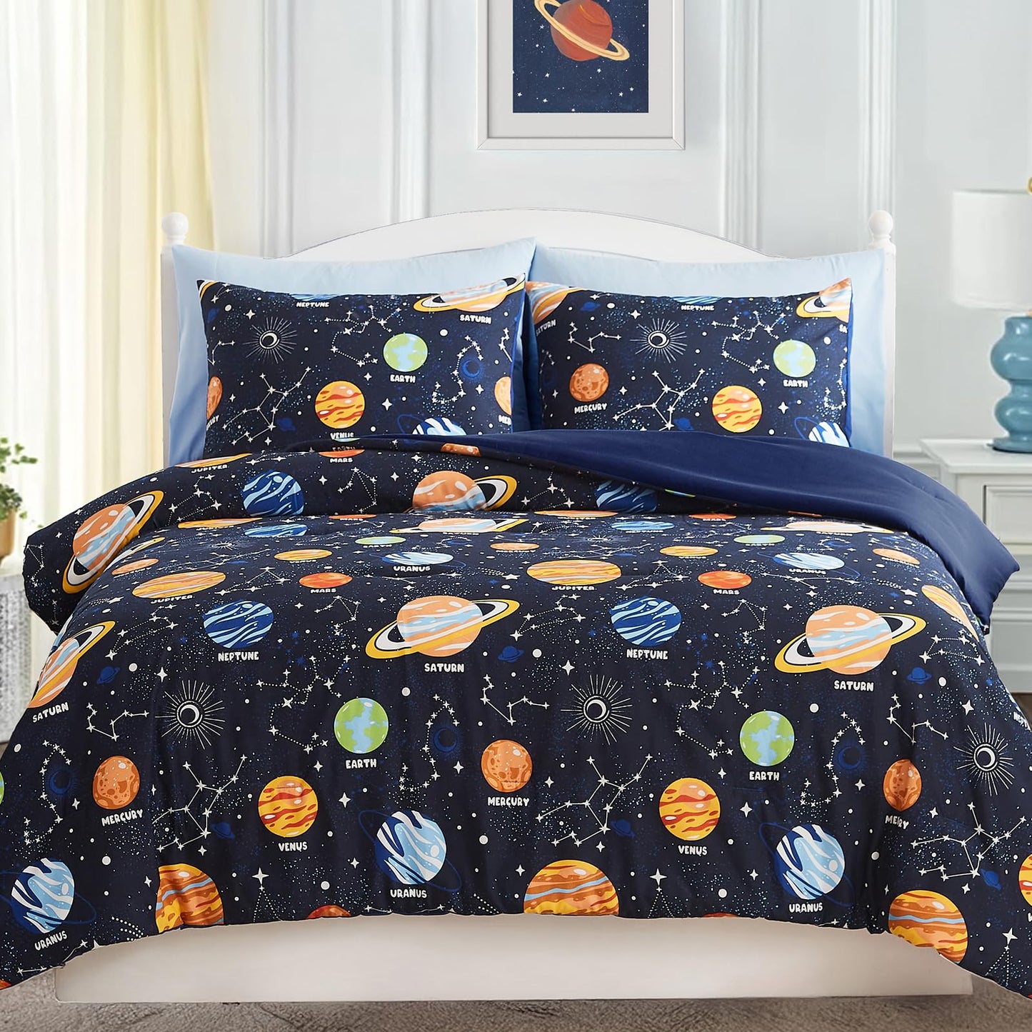 Glow-in-the-Dark Comforter Bedding Set