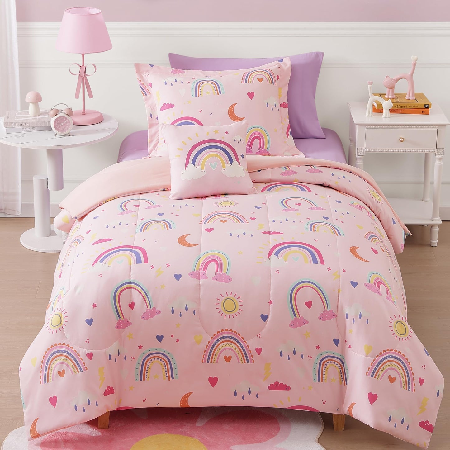 Glow-in-the-Dark Space Comforter Bedding Set