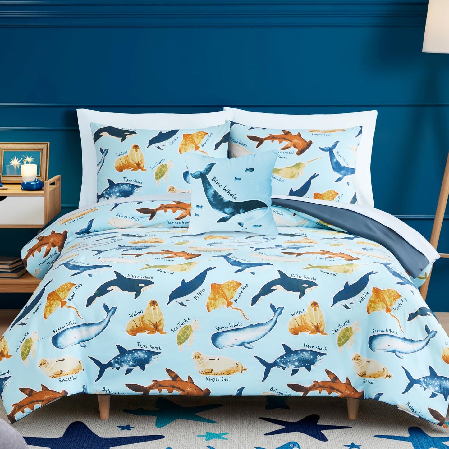 Glow-in-the-Dark Space Comforter Bedding Set
